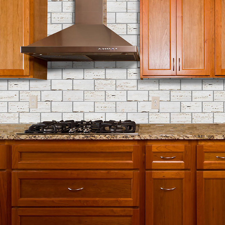 SkinnyTile 6" x 3" Glass Peel and Stick Subway Tile & Reviews Wayfair.ca